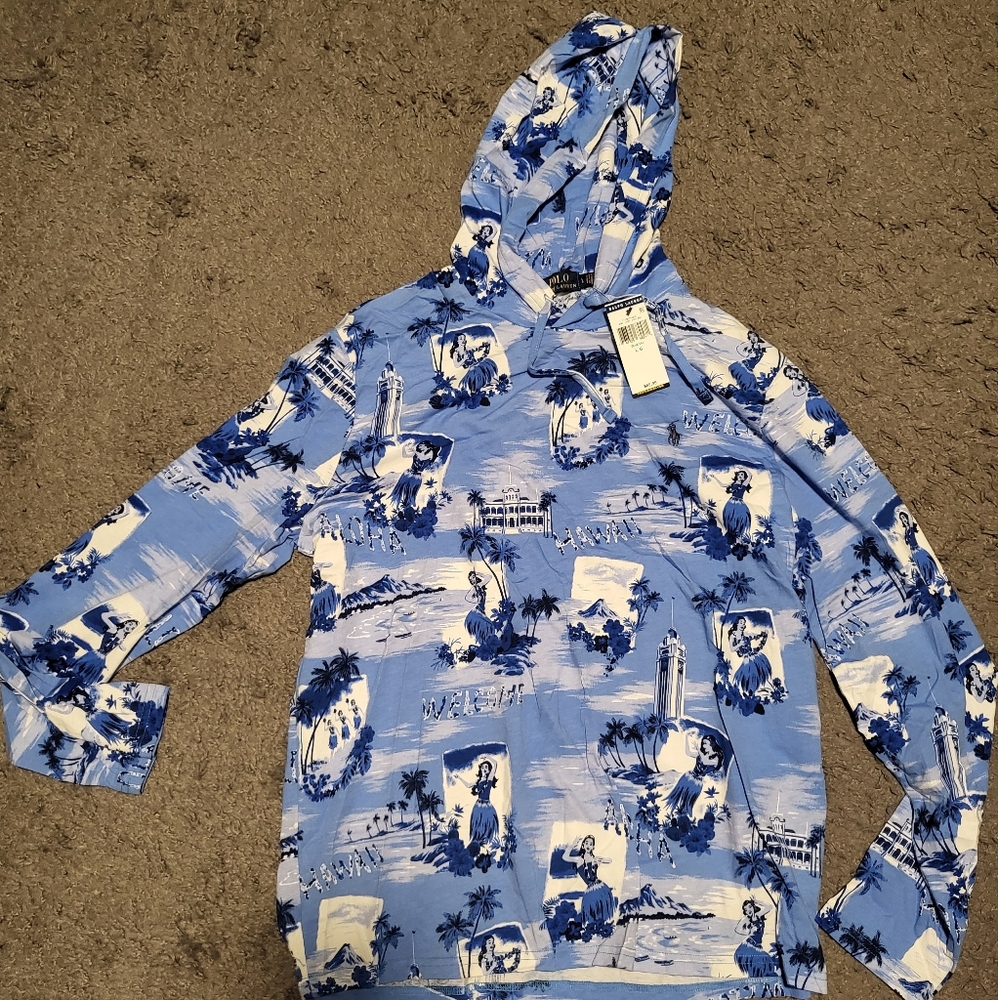 Ralph lauren polo long sleeve hooded t-shirt